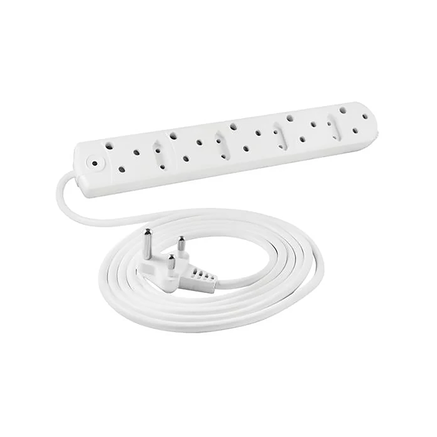 Zone 5 Way Low Cost Power Duct 16A + 3M Pvc White Crabtree M/Plug U/Sw + O/L C2035/3P