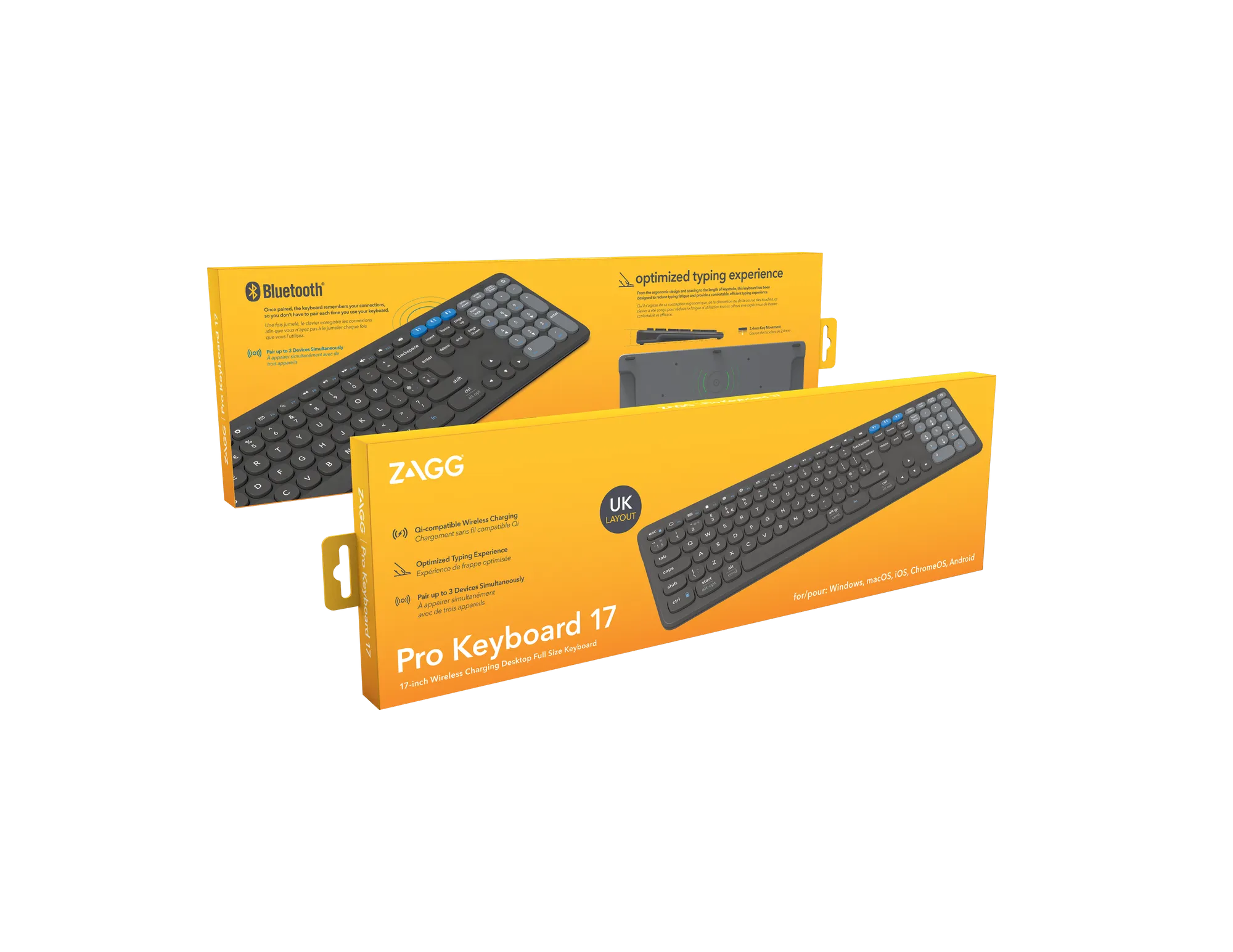 Zagg Pro Keyboard 17'' Full Size-Charcoal-Uk