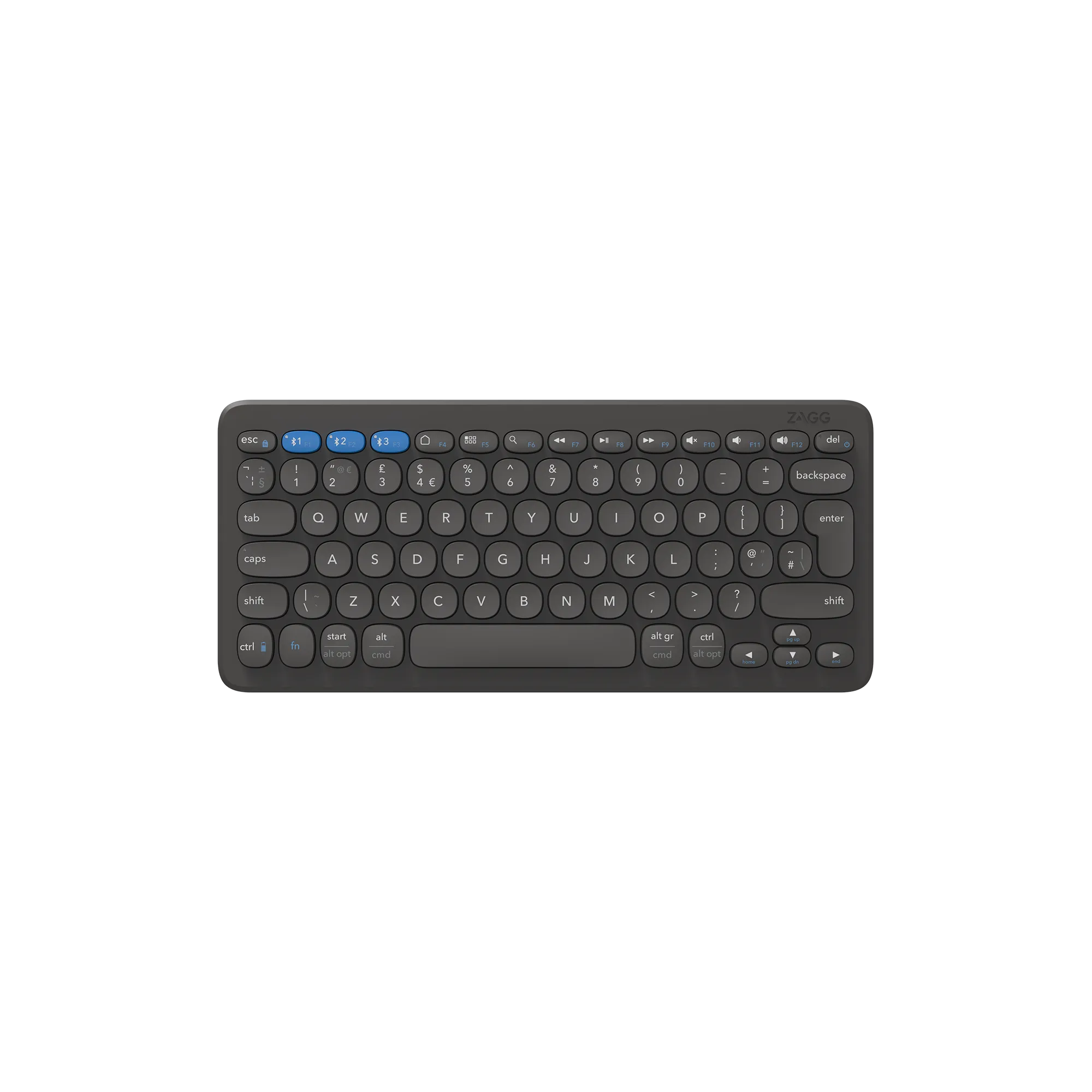 Zagg Pro Keyboard 12 Inch-Charcoal-Uk image 4