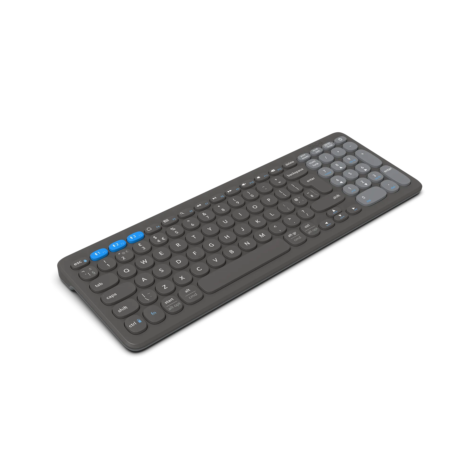 Zagg Pro Keyboard Mid Size-Charcoal-Uk 15'' image 2