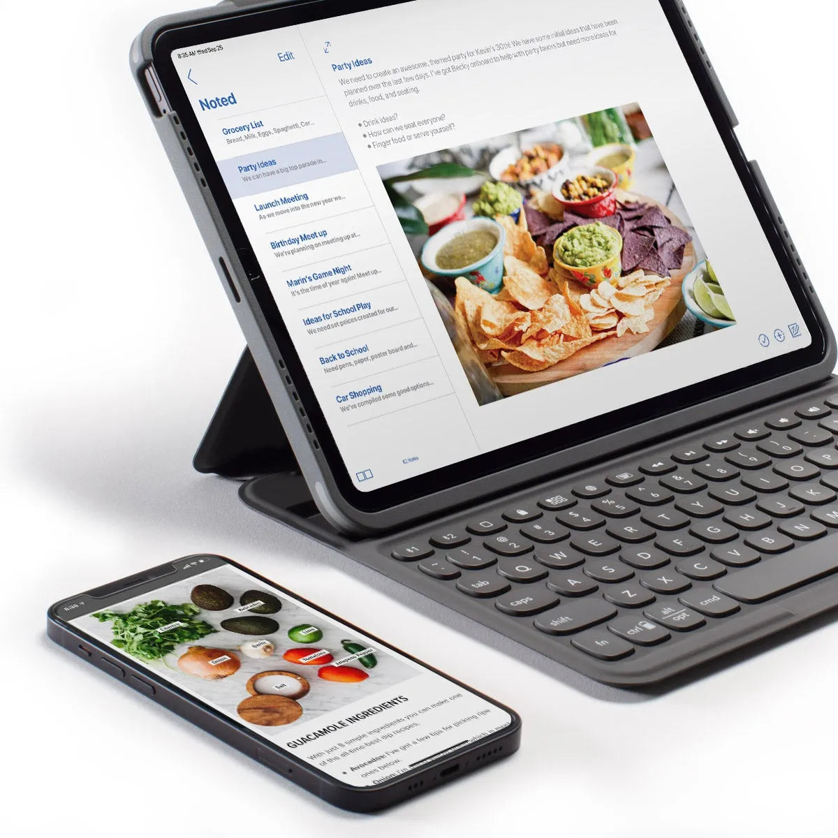 Zagg-Keyboard Pro Keys-Apple-Ipad 11'' Pro-Charcoal-Uk