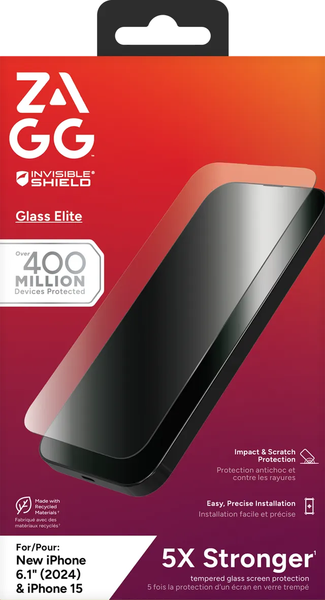 Zagg Invisibleshield Glass Elite APPLEIP16 /15 Screen