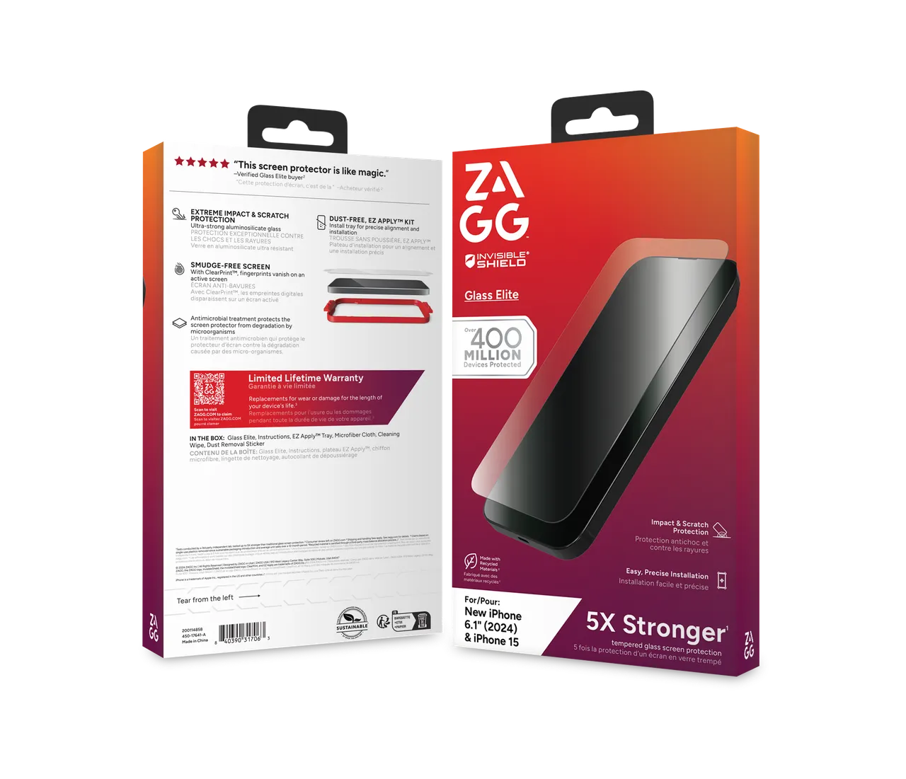 Zagg Invisibleshield Glass Elite APPLEIP16 /15 Screen image 5