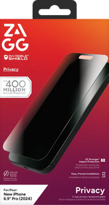 Zagg Invisibleshield Glass Elite Privacy Apple IP16 Pro Max Screen image 3