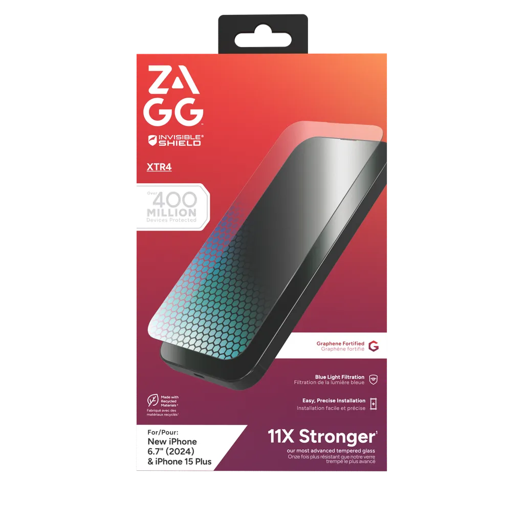 Zagg Invisibleshield Glass XTR4 Apple IP16 PLUS/15 Plus Screen image 5