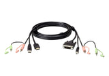 Aten 1.8M USB HDMI To Dvi-D Kvm Cable With Audio image 2