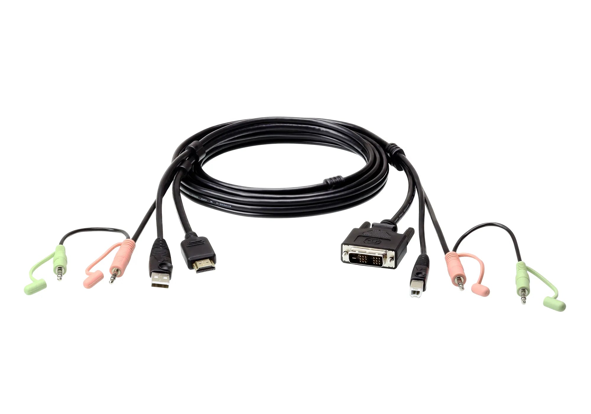 Aten 1.8M USB HDMI To Dvi-D Kvm Cable With Audio image 2
