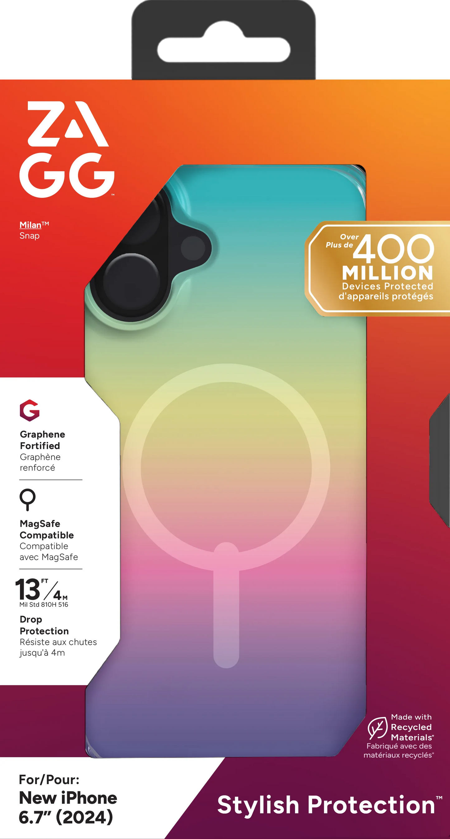 Zagg Cases Milan Snap Apple IP16 Plus Iridescent image 2