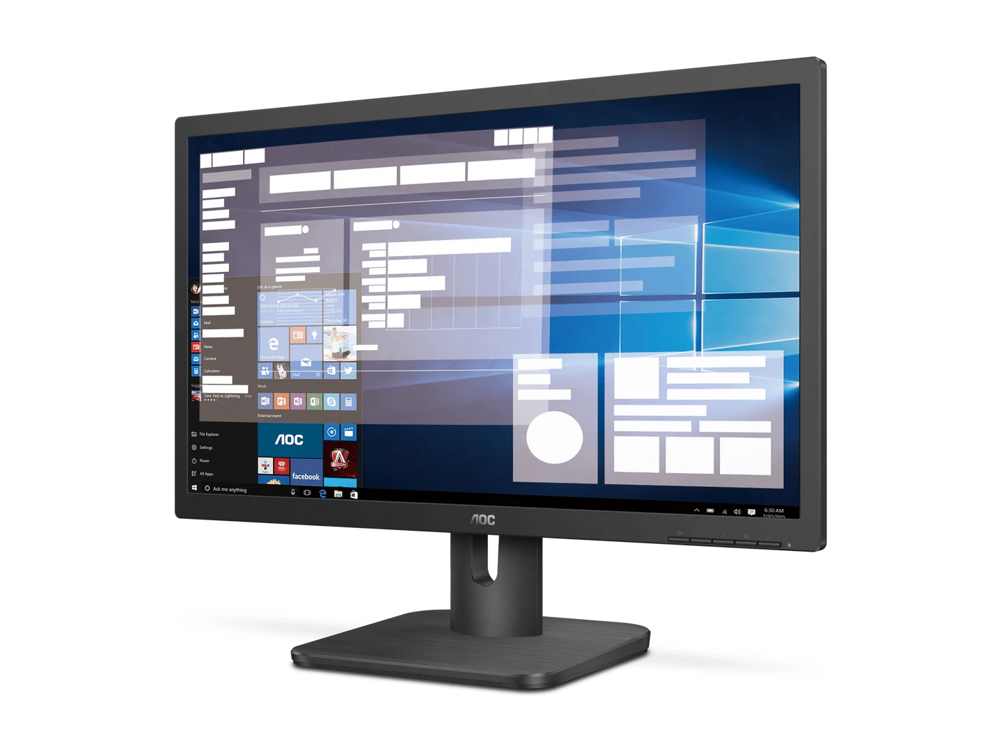 Aoc 20E1H MONITOR|19.5 Inch|tn HD+ 1600x900|hdmi|vga|vesa|flicker Free|low Blue Mode|internal Power SUPPLY|3YR Warranty image 3