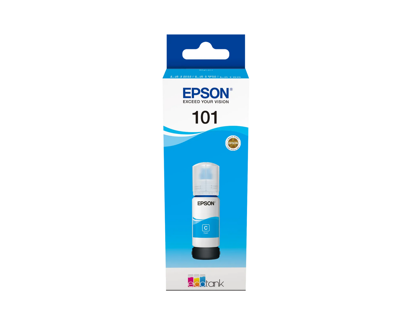 Epson Consumables Epson 101 Ecotank Cyan Ink Bottle (70ML). 6000 Pages @ 5% Coverage. image 2