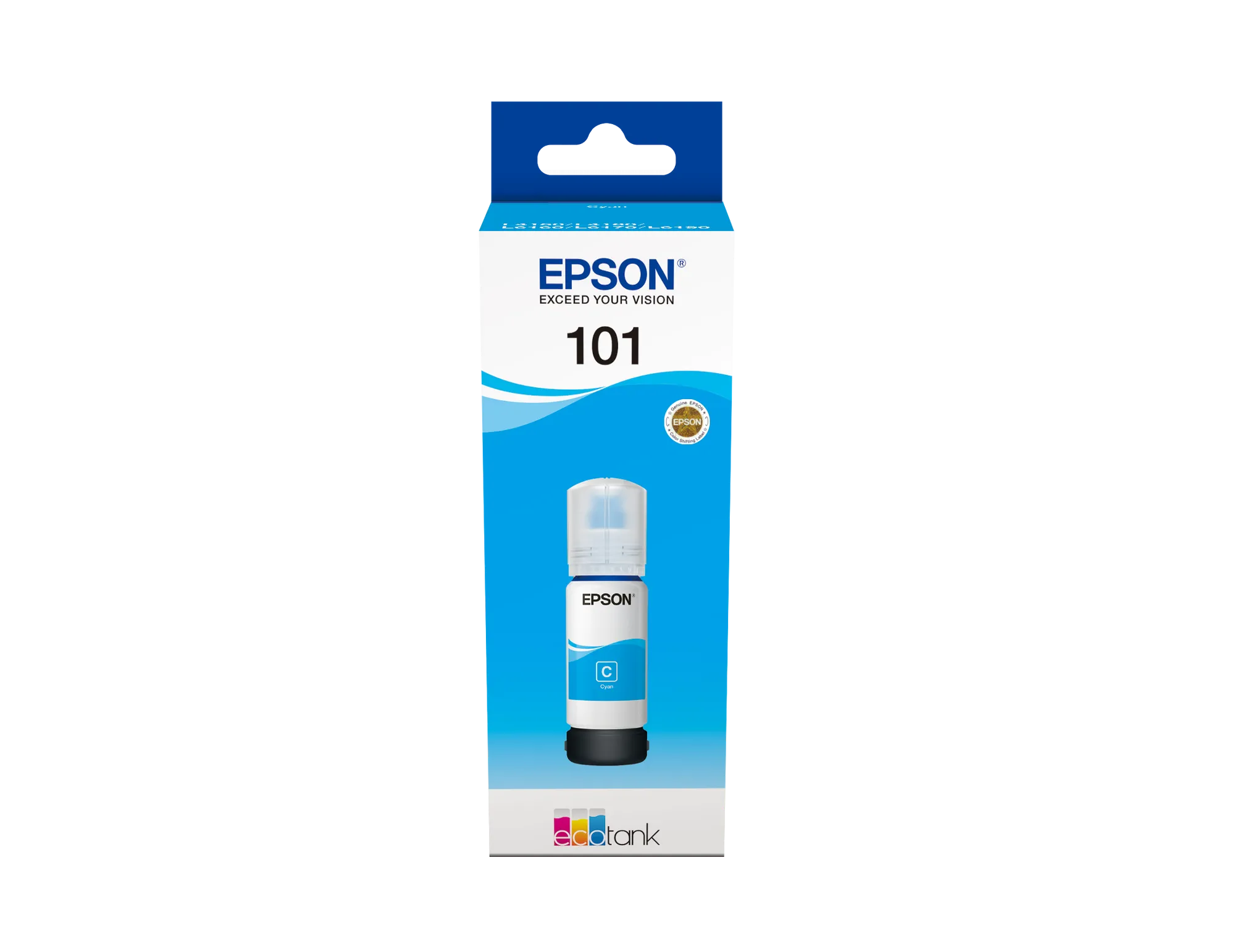 Epson Consumables Epson 101 Ecotank Cyan Ink Bottle (70ML). 6000 Pages @ 5% Coverage. image 2
