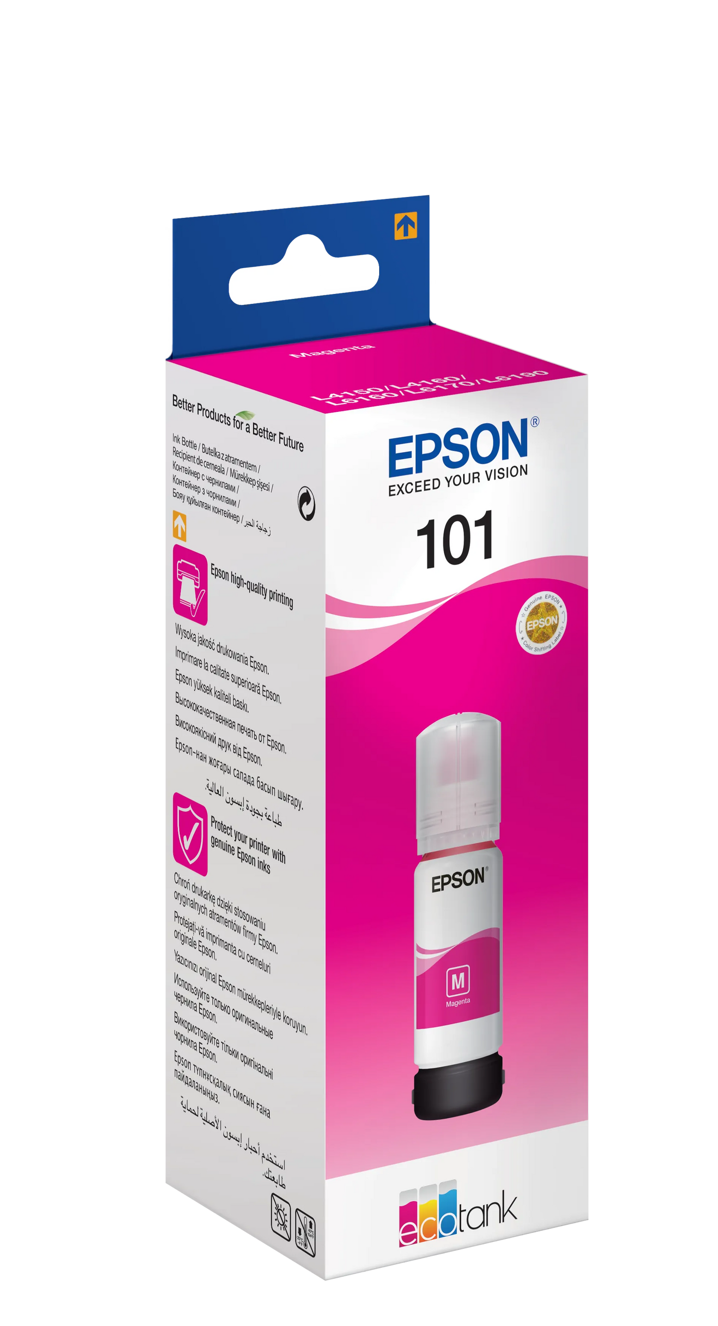 Epson Consumables Epson 101 Ecotank Magenta Ink Bottle (70ML). 6000 Pages @ 5% Coverage.