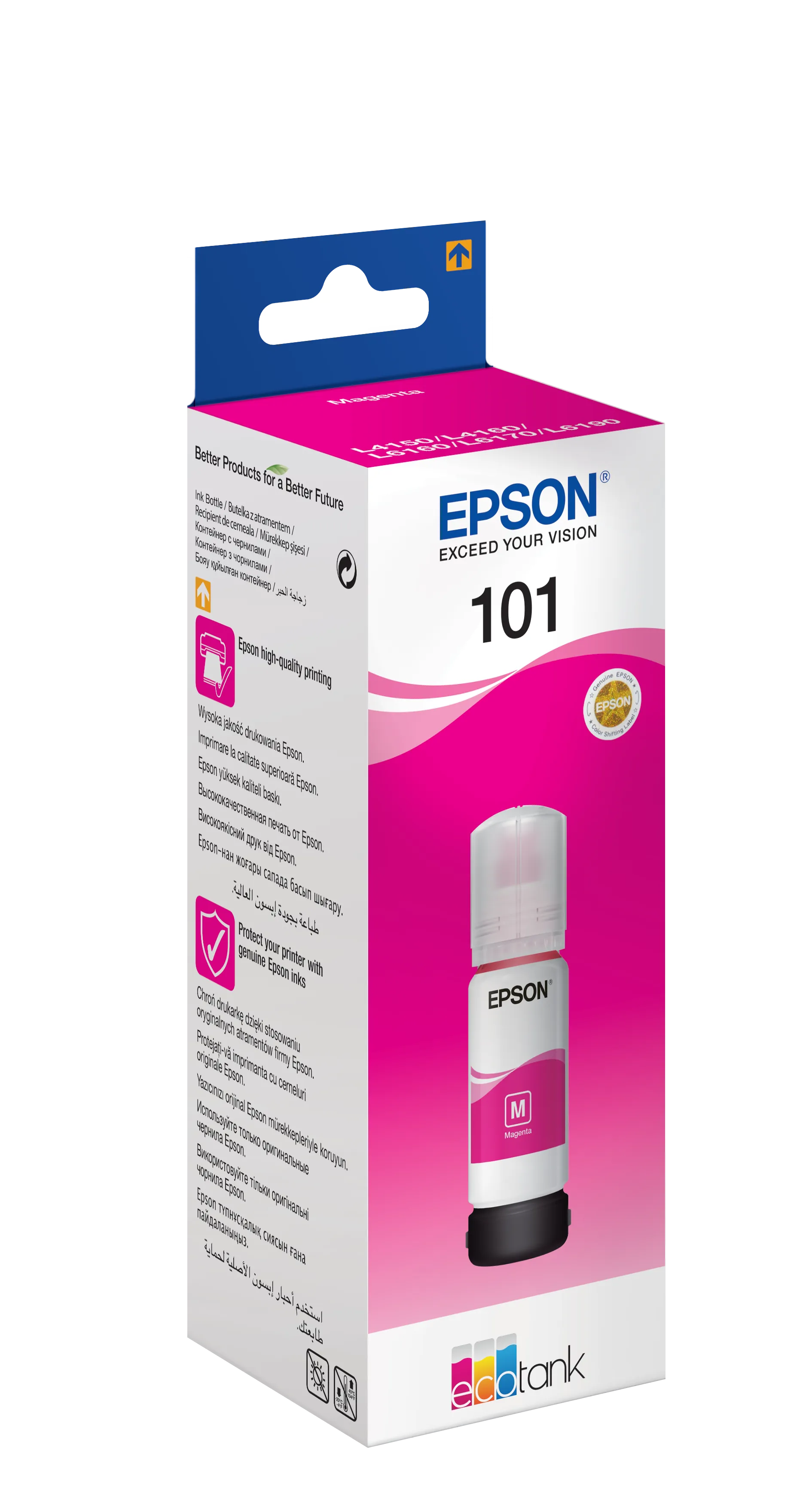 Epson Consumables Epson 101 Ecotank Magenta Ink Bottle (70ML). 6000 Pages @ 5% Coverage.