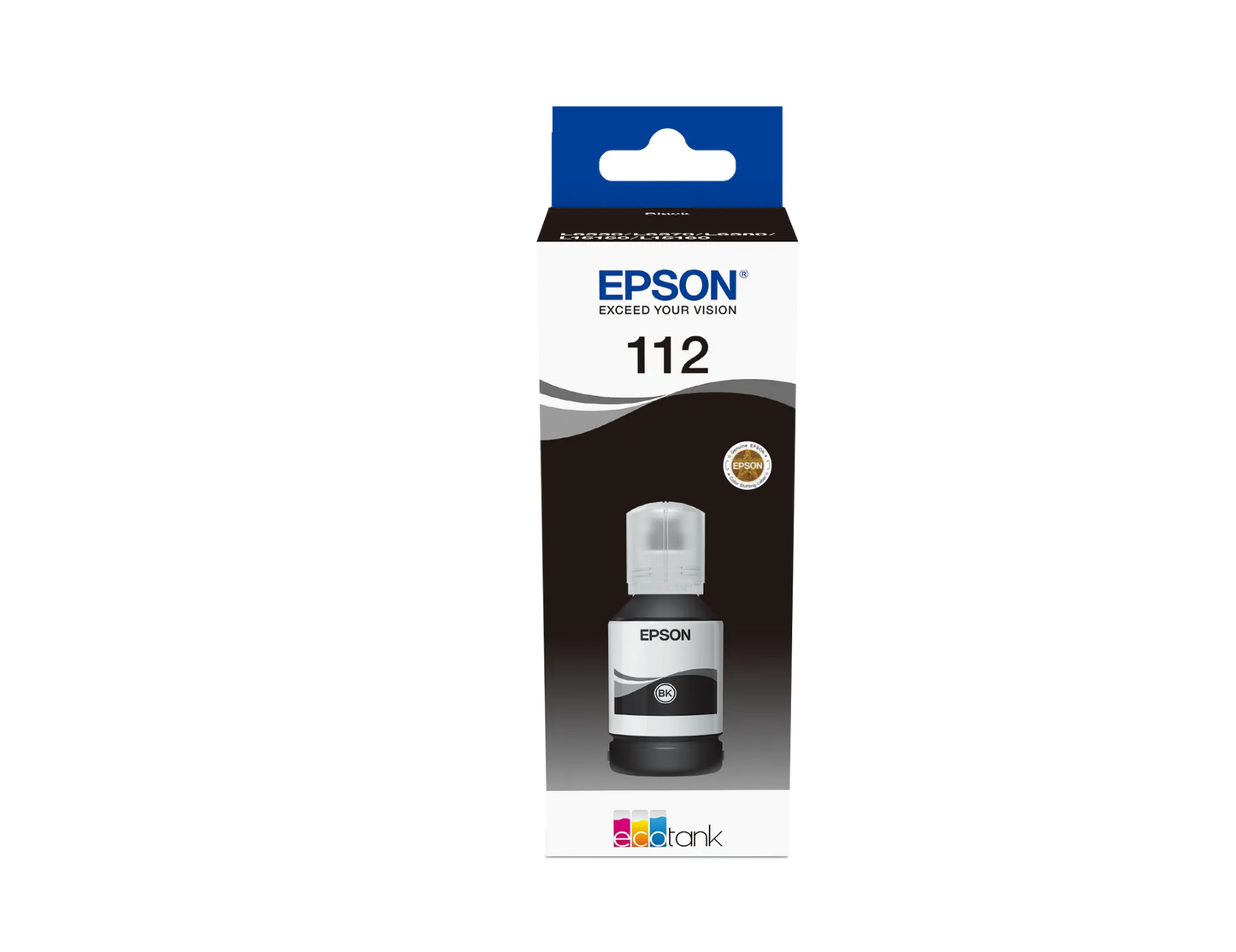 Epson Consumables Epson 112 Ecotank Pigment Black Ink Bottle (127 Ml) 7500 Pages @ 5% Coverage