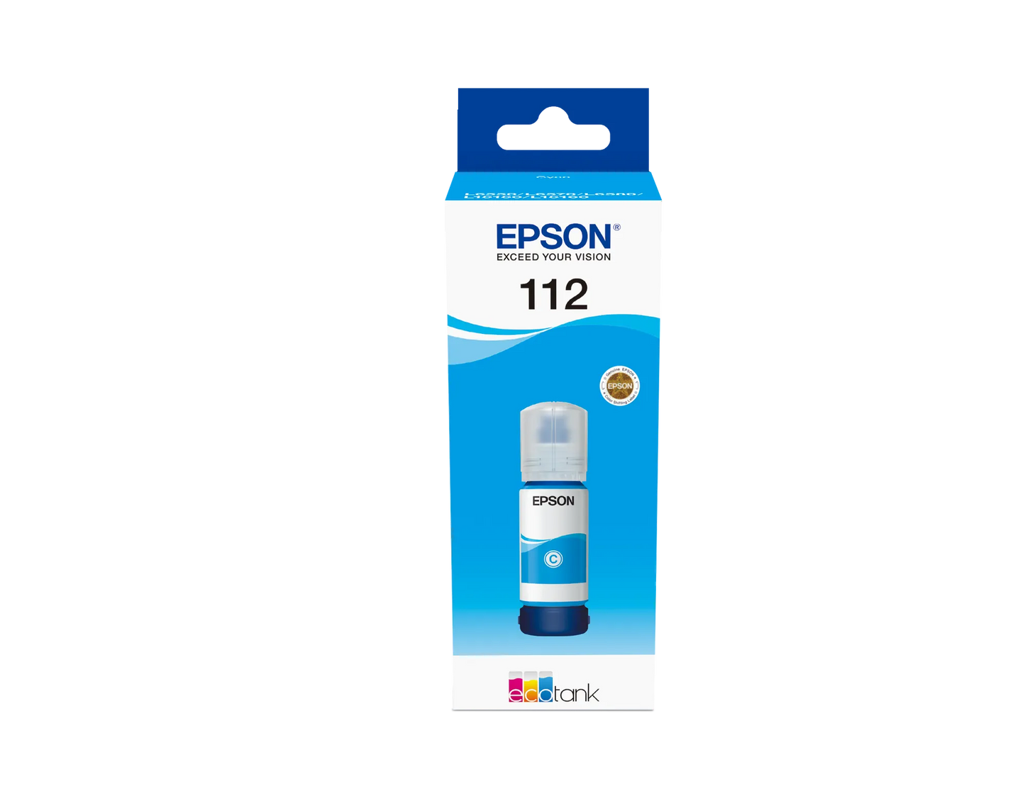 Epson Consumables Epson 112 Ecotank Pigment Cyan Ink Bottle (70 Ml). 6000 Pages @ 5% Coverage image 2