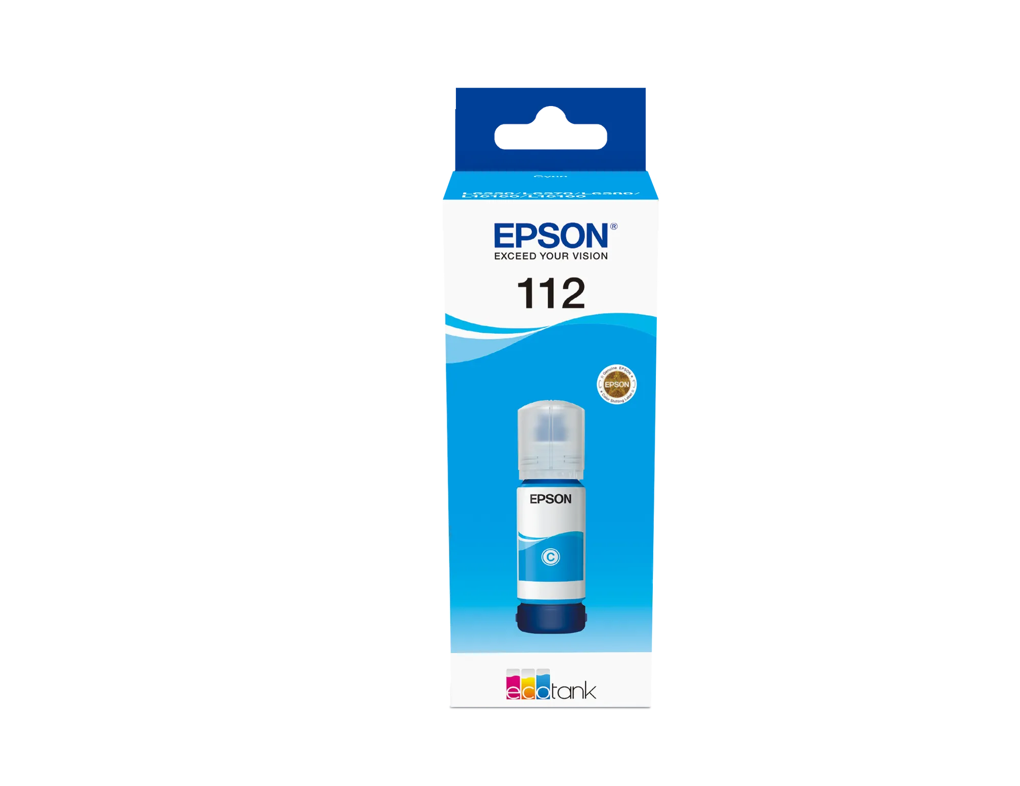 Epson Consumables Epson 112 Ecotank Pigment Cyan Ink Bottle (70 Ml). 6000 Pages @ 5% Coverage image 2