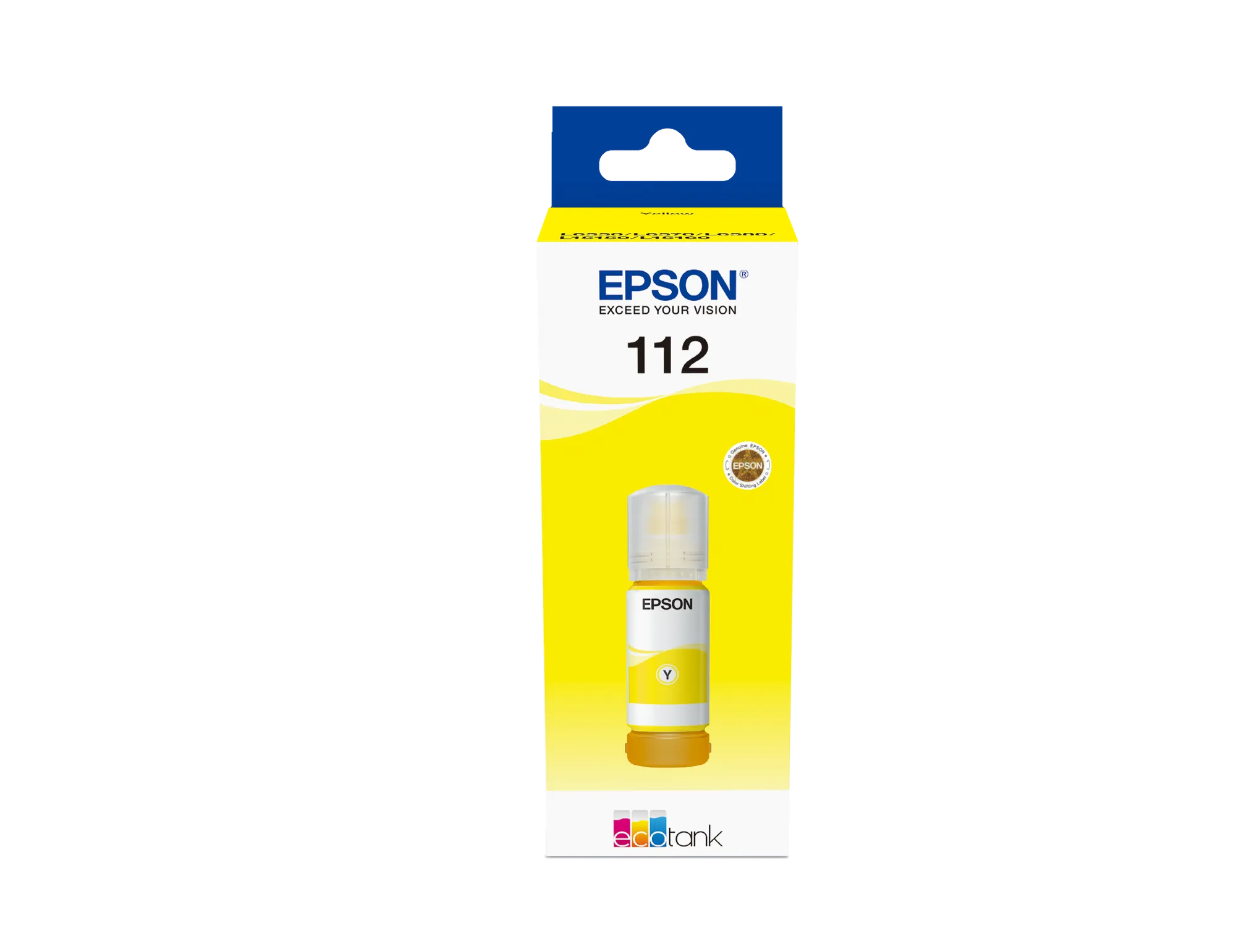 Epson Consumables Epson 112 Ecotank Pigment Yellow Ink Bottle (70 Ml) 6000 Pages @ 5% Coverage