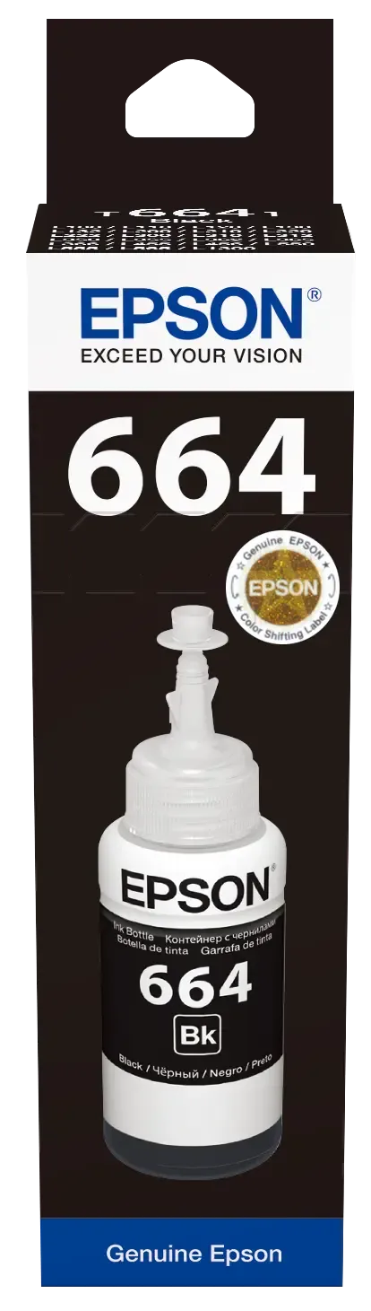 Epson Consumables Epson T6641 Ecotank Black Ink Bottle (70ML) 4000 Pages @ 5% Coverage image 2
