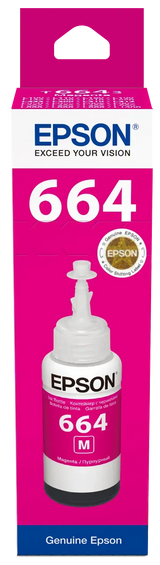 Epson Consumables Epson T6643 Ecotank Magenta Ink Bottle (70ML). 7500 Pages @ 5% Coverage image 2