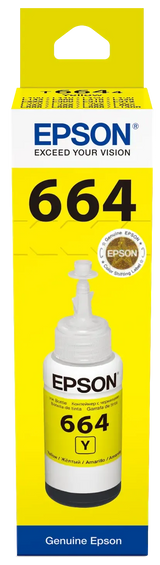 Epson Consumables Epson T6644 Ecotank Yellow Ink Bottle (70ML). 7500 Pages @ 5% Coverage image 2