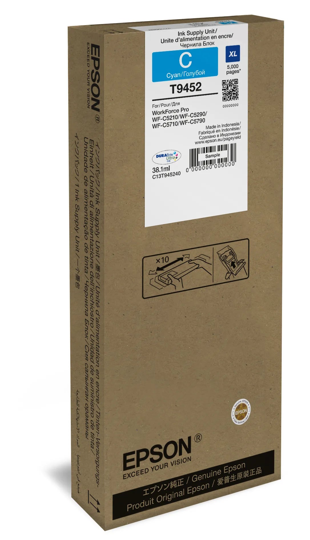 Epson Consumables WF-C5XXX Series Ink Cartridge Xl Cyan 5000 Pages image 2