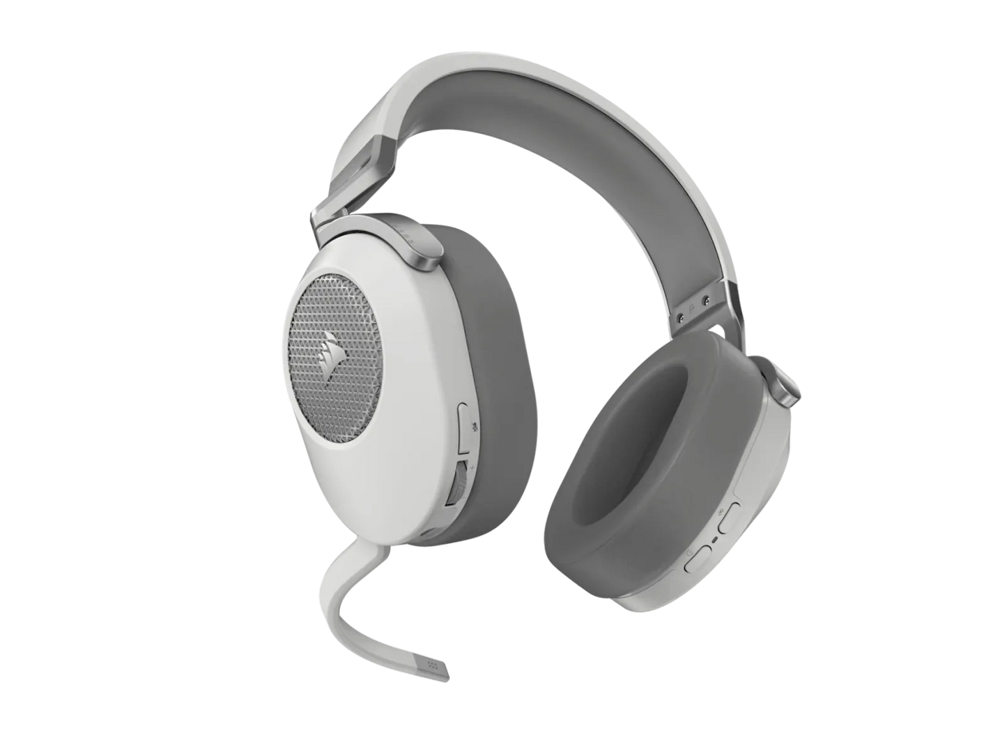 Corsair HS65 Wireless Premium White Headset; 50MM Audio Drivers; Omnidirectional Mic Pc/Ps. image 2