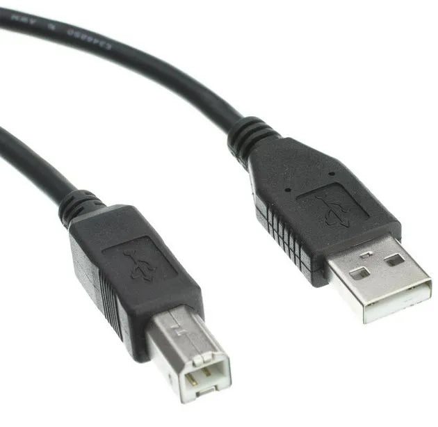 Rct Peripherals USB Printer Cable A Male + B M; Black / Blue; 1.8M