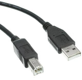 Rct Peripherals USB Printer Cable A Male + B M; Black / Blue; 1.8M
