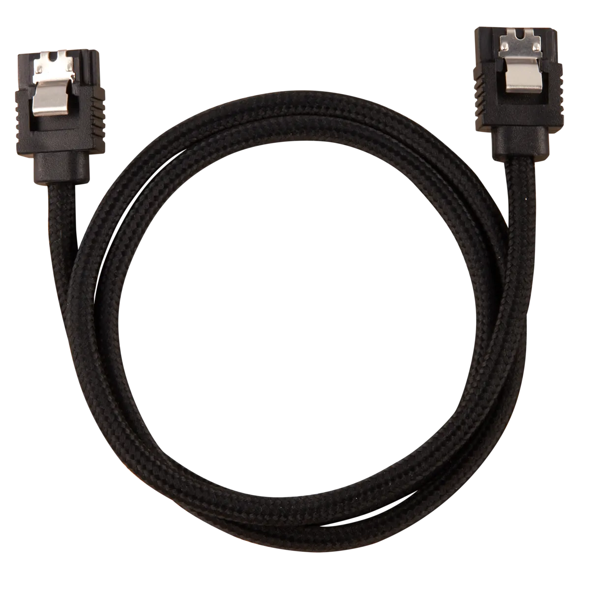 Corsair Premium Sleeved SATA Data Cable Set With Straight Connectors; Black; 60CM image 2