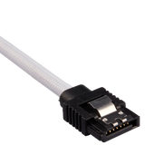 Corsair Premium Sleeved SATA Data Cable Set With Straight Connectors; White; 60CM image 3