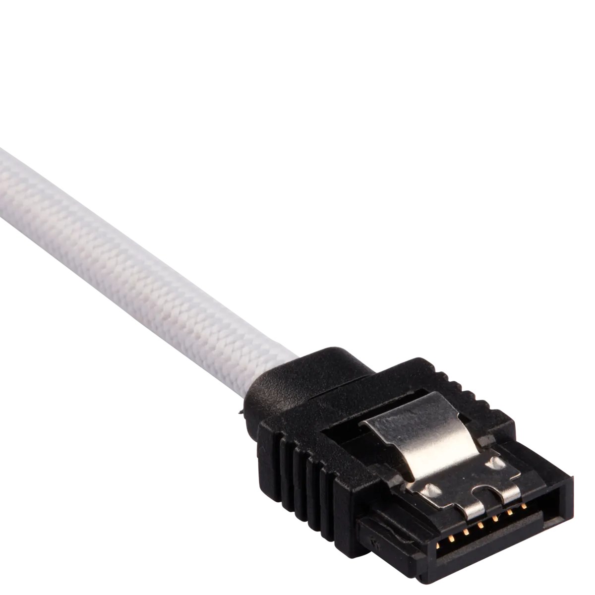 Corsair Premium Sleeved SATA Data Cable Set With Straight Connectors; White; 60CM image 3