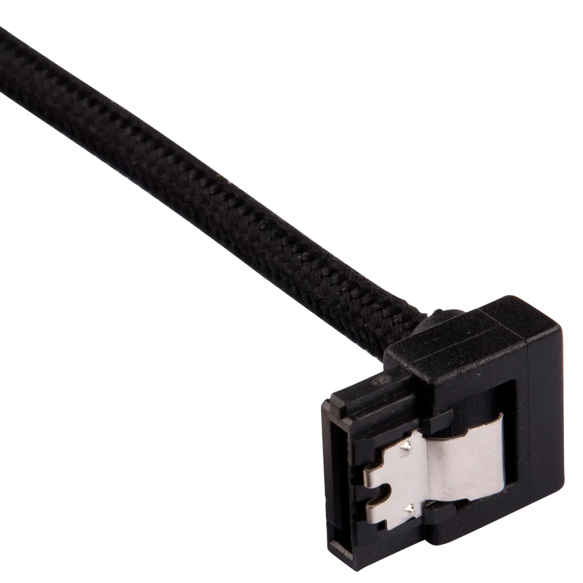 Corsair Premium Sleeved SATA Data Cable Set With 90° Connectors; Black; 60CM image 2