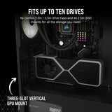 Corsair 7000D Airflow Black Tempered Glass Full Tower; 6X 3.5'' | 4X 2.5'' Drive Bays ; 480MM Radiator Compatible; 3X140MM Fan Incl image 5