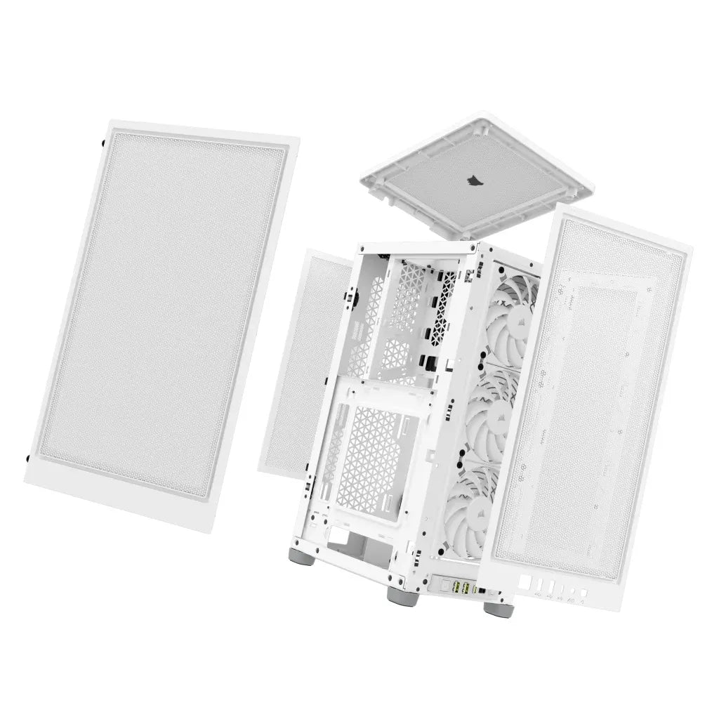Corsair 2000D Airflow White Mini-Itx PC Case; 3X 2.5'' Drive Bays; Up To 360MM Radiator Compatible image 5