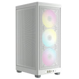 Corsair Icue 2000D RGB Airflow White Mini-Itx PC Case; 3X 2.5'' Drive Bays; Up To 360MM Radiator Compatible; 2X 120MM Fan Incl image 2