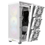 Corsair Icue 2000D RGB Airflow White Mini-Itx PC Case; 3X 2.5'' Drive Bays; Up To 360MM Radiator Compatible; 2X 120MM Fan Incl image 5