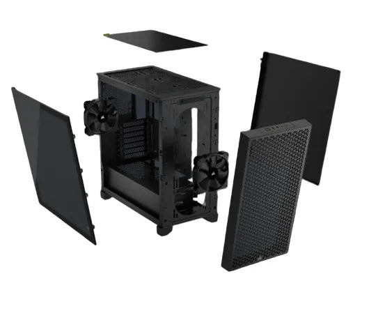 Corsair 3000D Airflow Black Mid-Tower PC Case; 2X 3.5'' | 2X 2.5'' Drive Bays; Up To 360MM Radiator Compatible; 2X 120MM Fan Incl