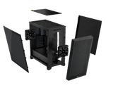 Corsair 3000D Airflow Black Mid-Tower PC Case; 2X 3.5'' | 2X 2.5'' Drive Bays; Up To 360MM Radiator Compatible; 2X 120MM Fan Incl image 2