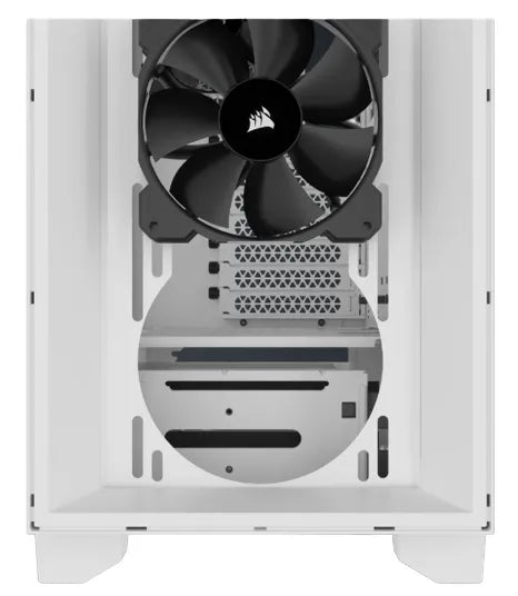 Corsair 3000D Airflow White Mid-Tower PC Case; 2X 3.5'' | 2X 2.5'' Drive Bays; Up To 360MM Radiator Compatible; 2X 120MM Fan Incl