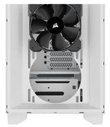 Corsair 3000D Airflow White Mid-Tower PC Case; 2X 3.5'' | 2X 2.5'' Drive Bays; Up To 360MM Radiator Compatible; 2X 120MM Fan Incl