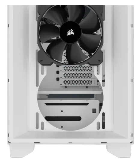 Corsair 3000D Airflow White Mid-Tower PC Case; 2X 3.5'' | 2X 2.5'' Drive Bays; Up To 360MM Radiator Compatible; 2X 120MM Fan Incl image 2
