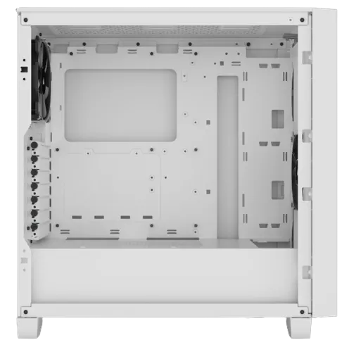 Corsair 3000D Airflow White Mid-Tower PC Case; 2X 3.5'' | 2X 2.5'' Drive Bays; Up To 360MM Radiator Compatible; 2X 120MM Fan Incl image 4