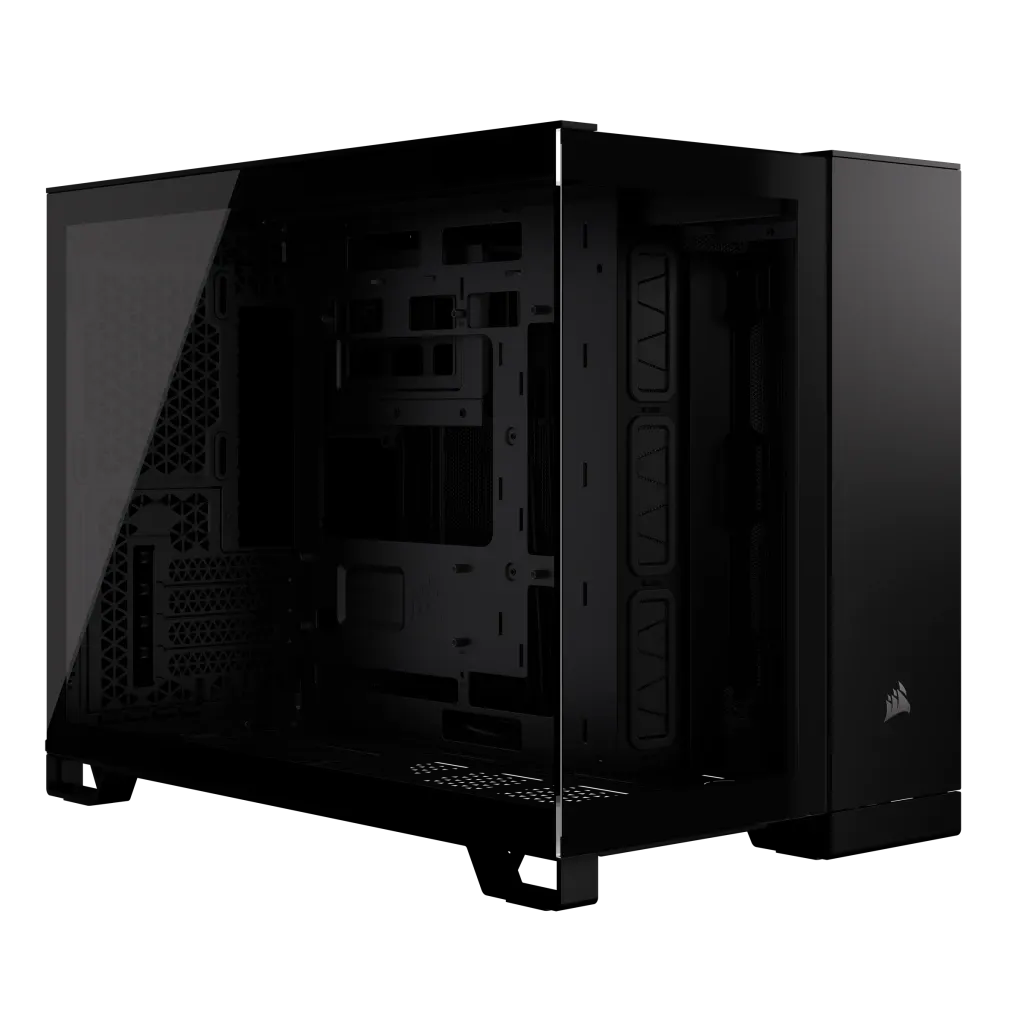 Corsair 2500D Airflow Black Mid-Tower Dual Chamber PC Case; 2X 3.5'' | 2X 2.5'' Drive Bays; Up To 360MM Radiator Compatible