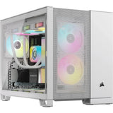 Corsair 2500D Airflow White Mid-Tower Dual Chamber PC Case; 2X 3.5'' | 2X 2.5'' Drive Bays; Up To 360MM Radiator Compatible