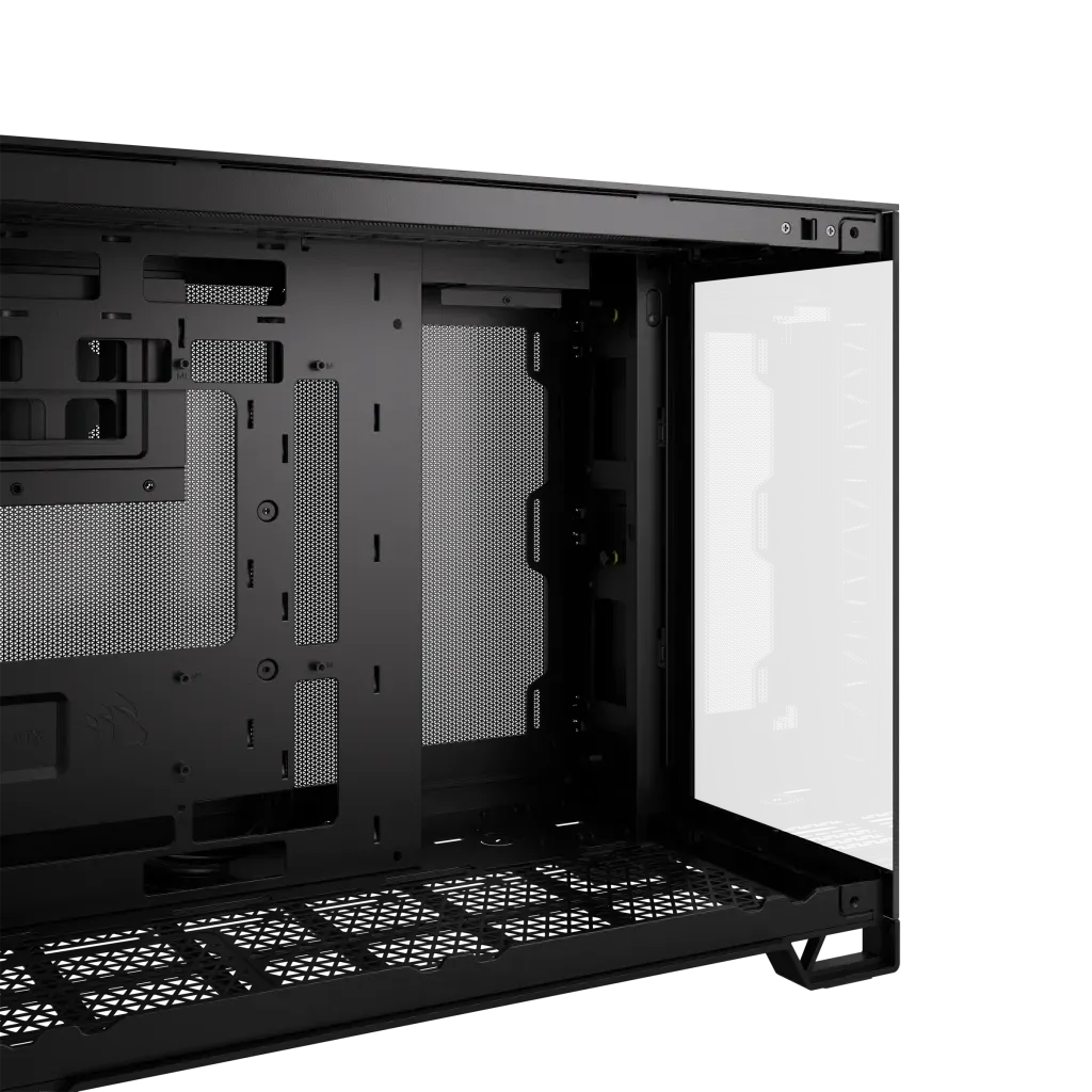 Corsair Icue 2500X Micro ATX Black Dual Chamber PC Case; 2X 2.5'' Drive Bays; 2X 3.5''; Up To 360MM Radiator Compatible image 2