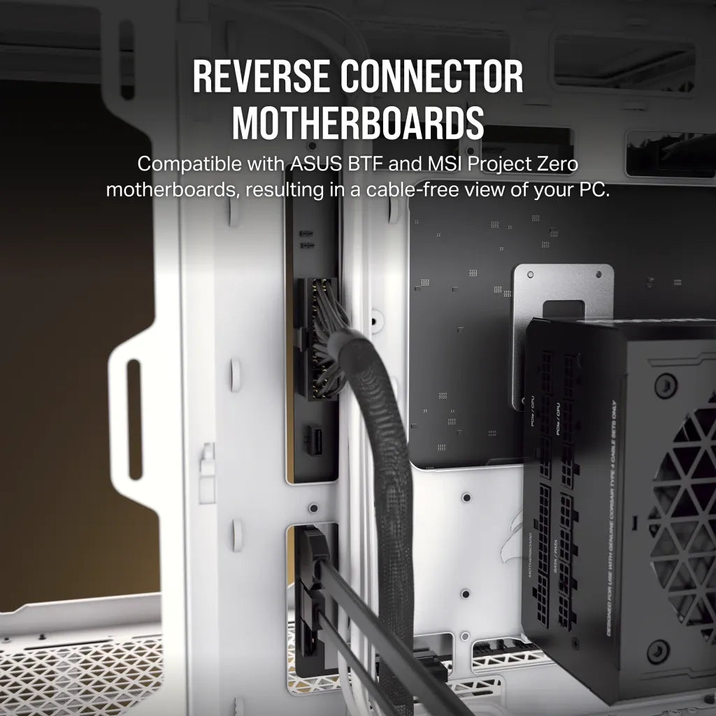 Corsair Icue 2500X Micro ATX Black Dual Chamber PC Case; 2X 2.5'' Drive Bays; 2X 3.5''; Up To 360MM Radiator Compatible image 4