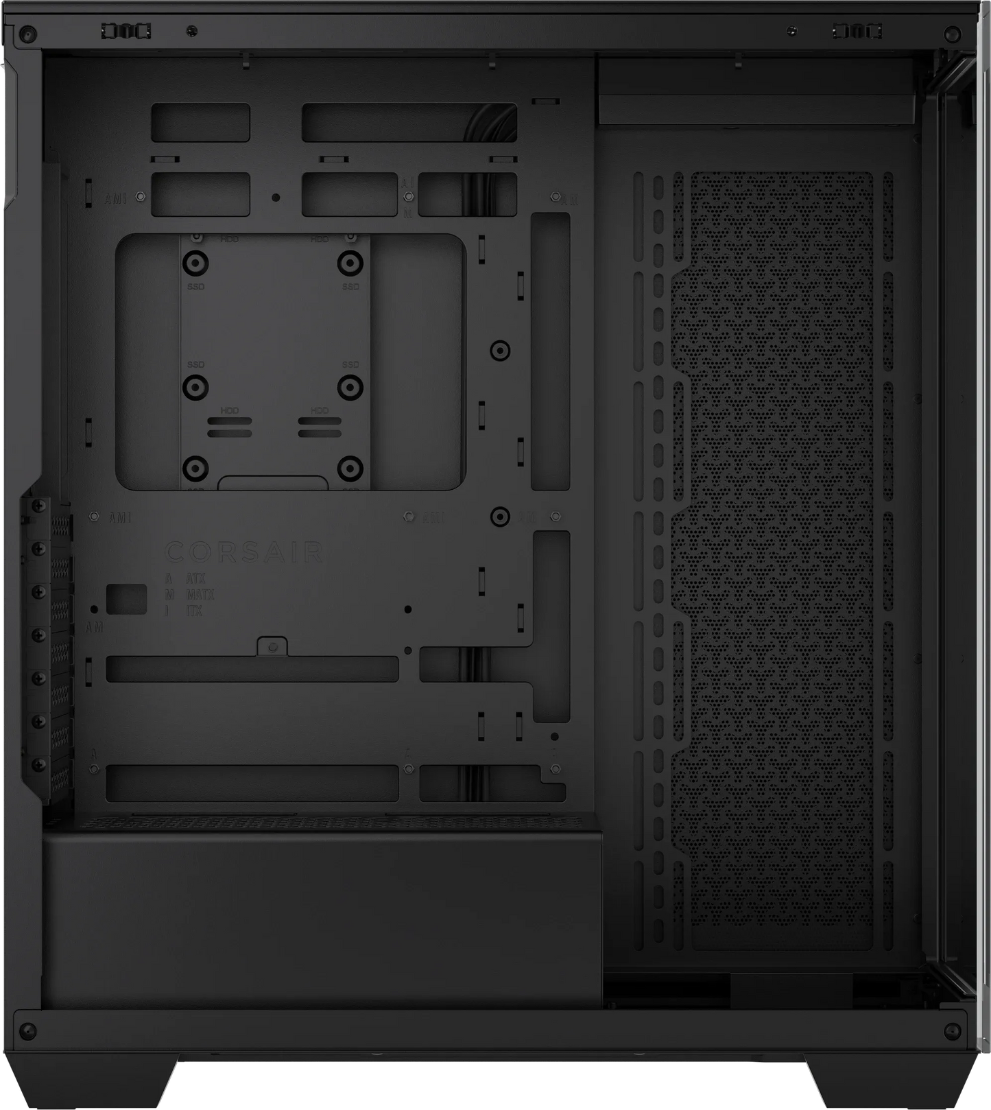 Corsair 3500X Tempered Glass Black Mid-Tower PC Case; 2X 3.5'' | 2X 2.5'' Drive Bays; Up To 360MM Radiator Compatible image 2