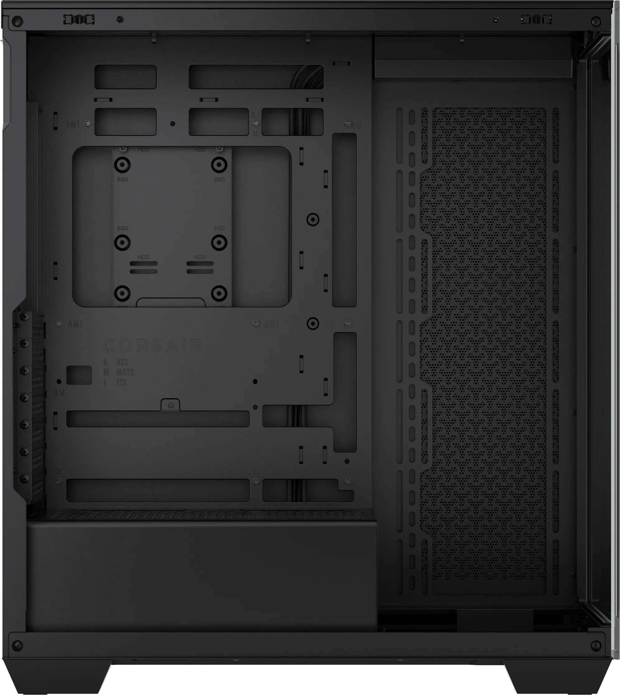Corsair 3500X Tempered Glass Black Mid-Tower PC Case; 2X 3.5'' | 2X 2.5'' Drive Bays; Up To 360MM Radiator Compatible image 2