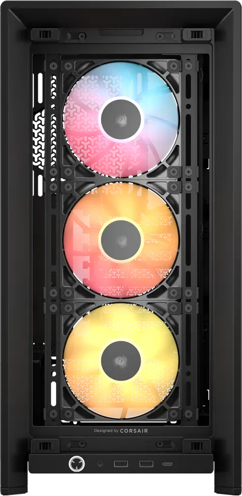 Corsair Frame 4000D RS ARGB Black Mid-Tower PC Case; 2X 3.5'' | 2X 2.5'' Drive Bays; Up To 360MM Radiator; 3X RS ARGB PWM Fans; image 4