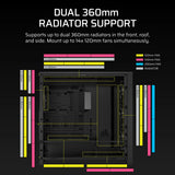 Corsair Frame 5000D RS Mid-Tower PC Case; 4X RS 140 PWM Fans; 2X 2.5'' ; 1X 3.5''; Black. image 2